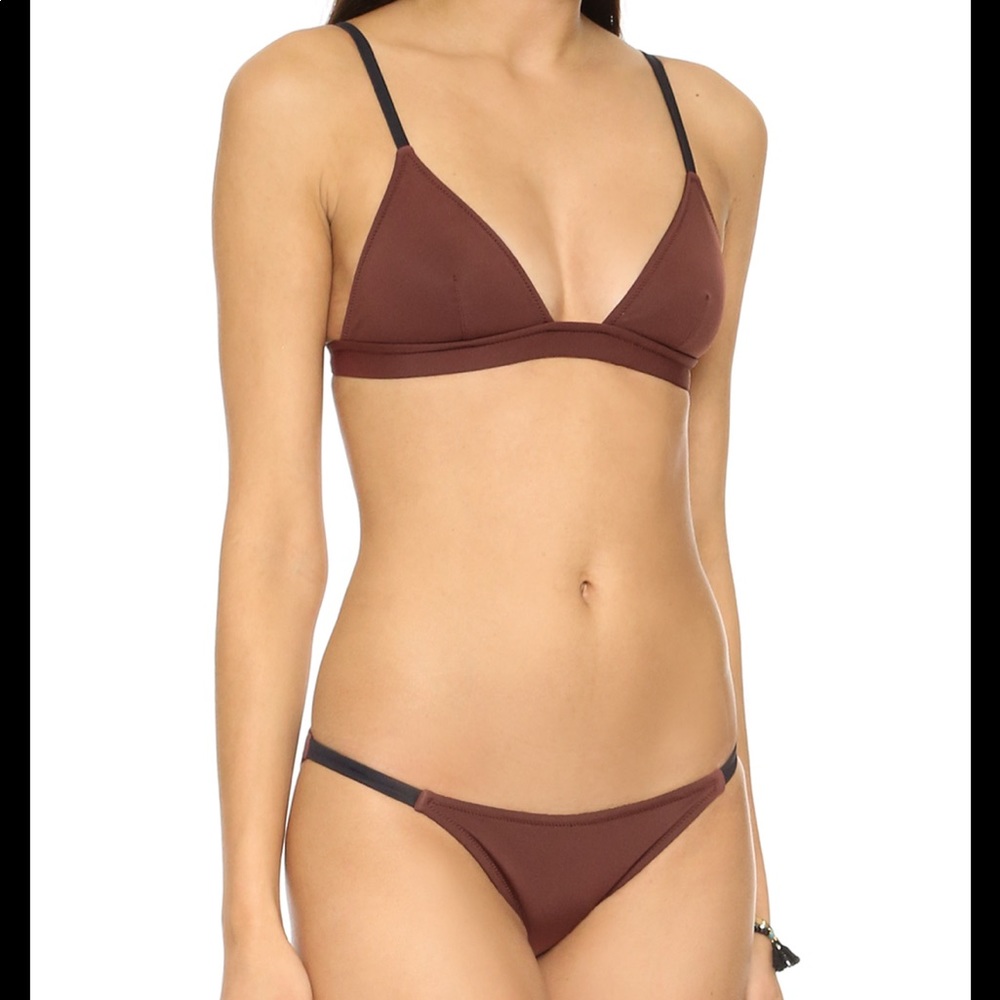 Solid and Striped “Morgan” bikini top and bottom